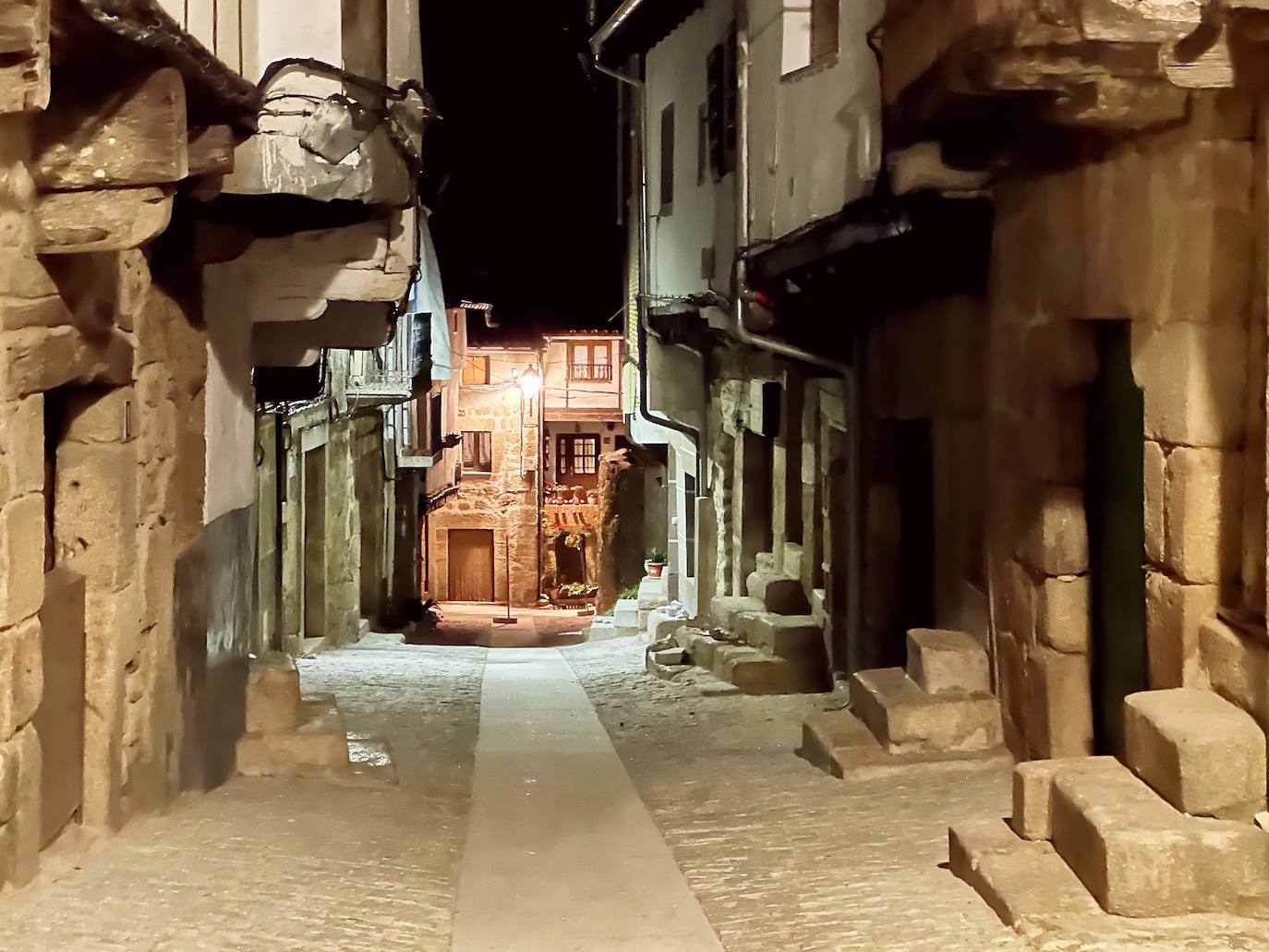 Calle San Martín de noche