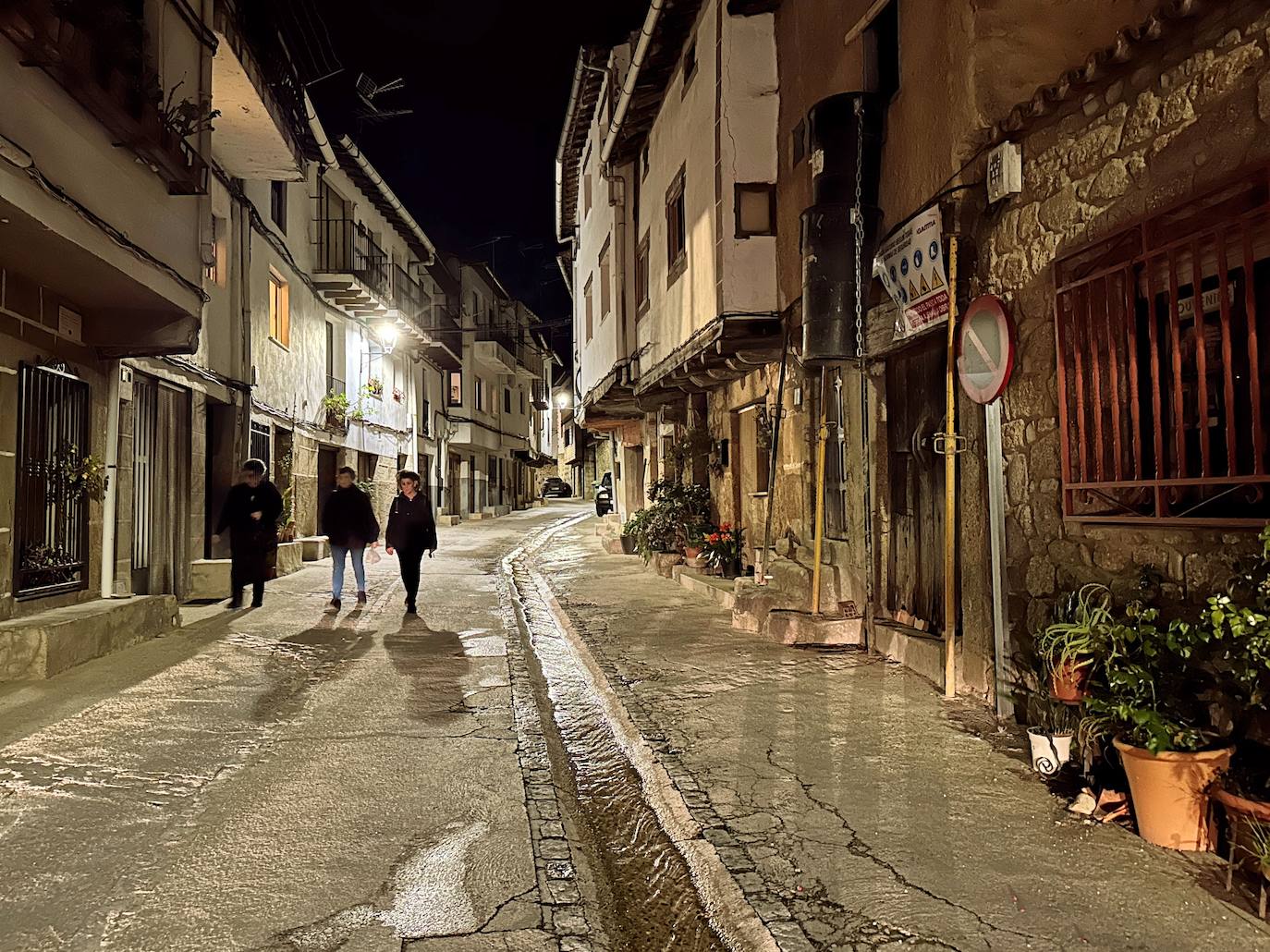 Calle San Martín de noche