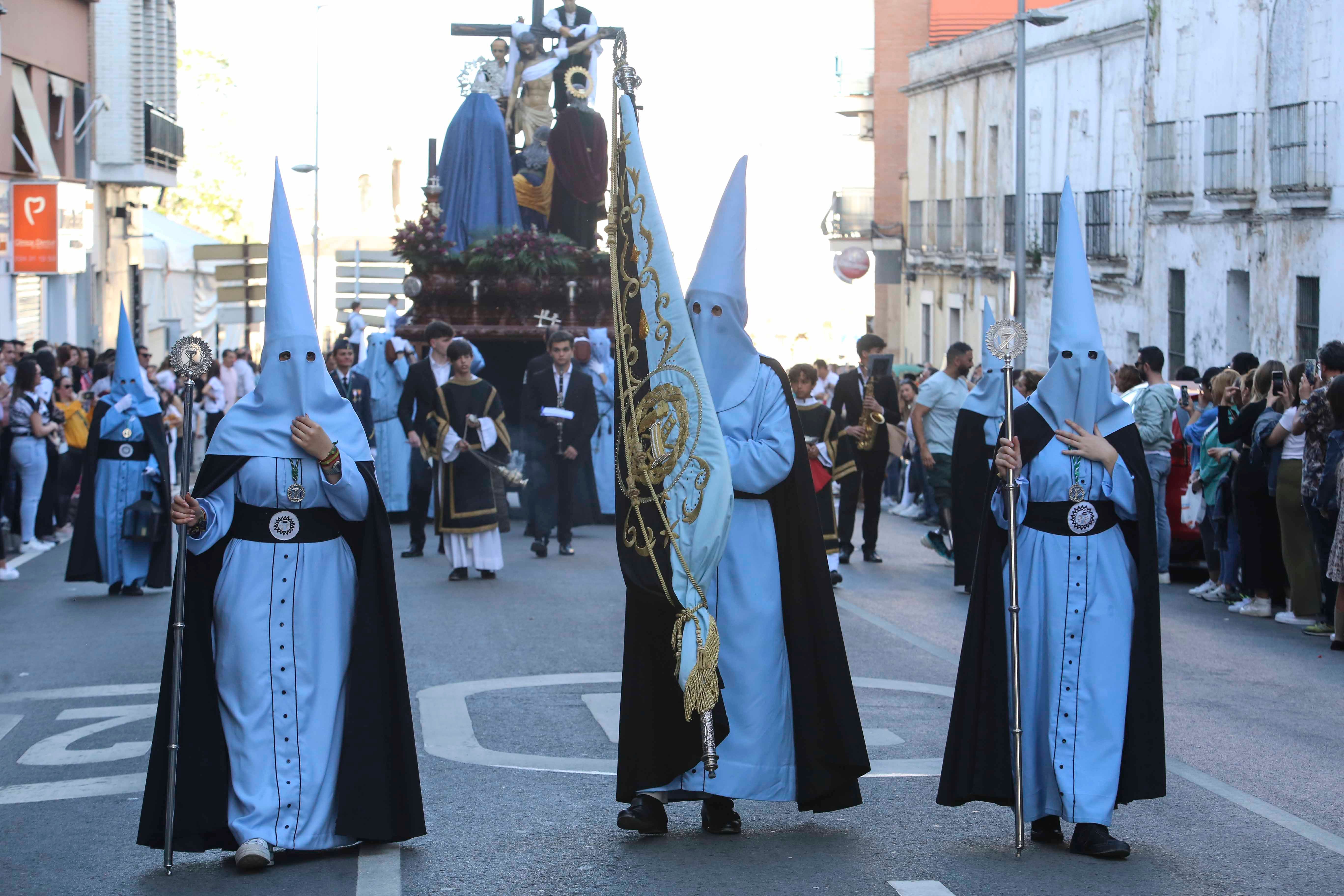 Procesión de la Cofradía Ferroviaria del Descendimiento, Santísima Virgen de las Angustias y Nuestra Señora de la Esperanza