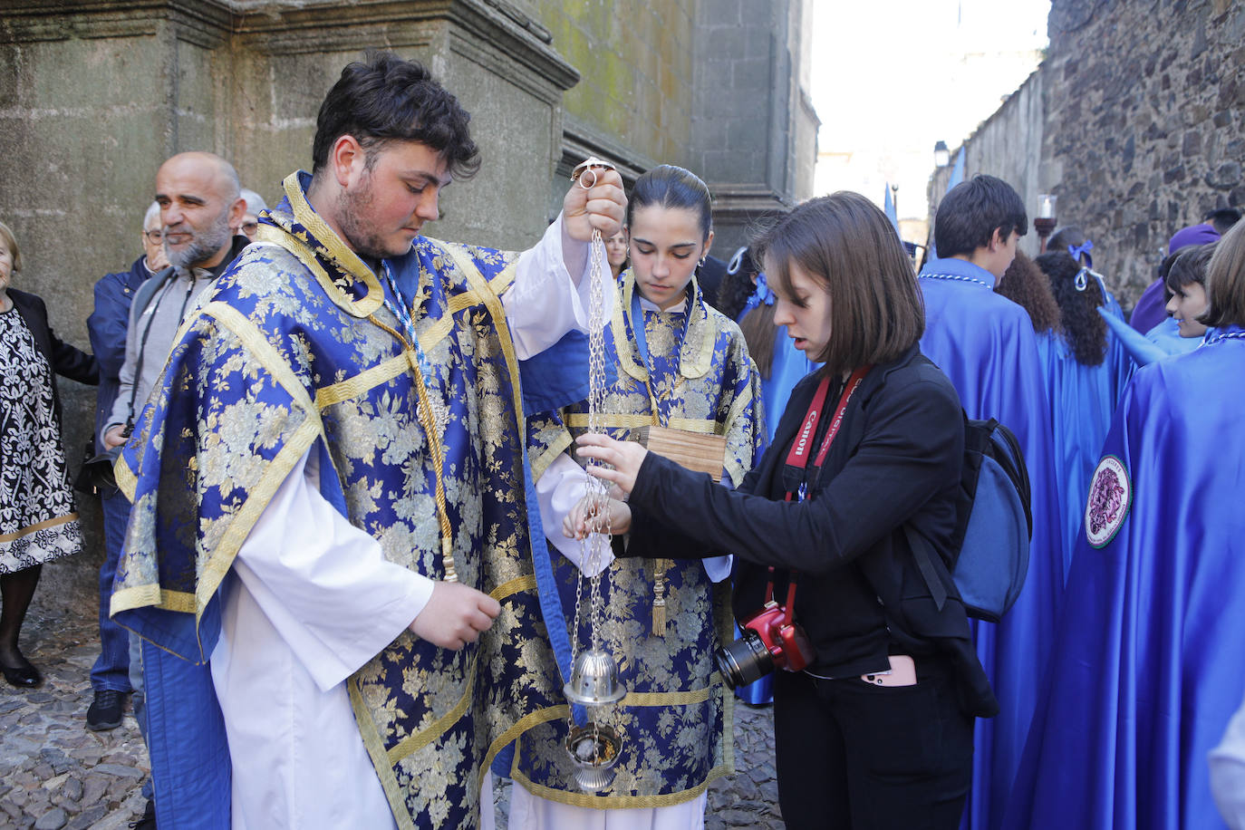 Pasos: Nuestro Padre Jesús de la Expiración de la Arguijuela y Nuestra Madre y Señora de Gracia y Esperanza. Cofradía: Ilustre Hermandad de Penitencia y Cofradía de Nazarenos de Nuestro Padre Jesús de la Expiración de la Arguijuela y Nuestra Madre y Señora de Gracia y Esperanza.