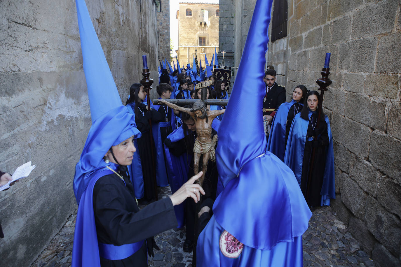 Pasos: Nuestro Padre Jesús de la Expiración de la Arguijuela y Nuestra Madre y Señora de Gracia y Esperanza. Cofradía: Ilustre Hermandad de Penitencia y Cofradía de Nazarenos de Nuestro Padre Jesús de la Expiración de la Arguijuela y Nuestra Madre y Señora de Gracia y Esperanza.