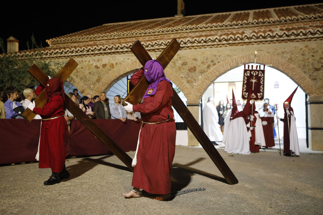 Cofradía: Pontificia y Real Cofradía del Espíritu Santo, Santísimo Cristo del Humilladero y Nuestra Señora de la Encarnación. Pasos: Señor de la Columna Santísimo Cristo del Humilladero Nuestra Señora de la Encarnación