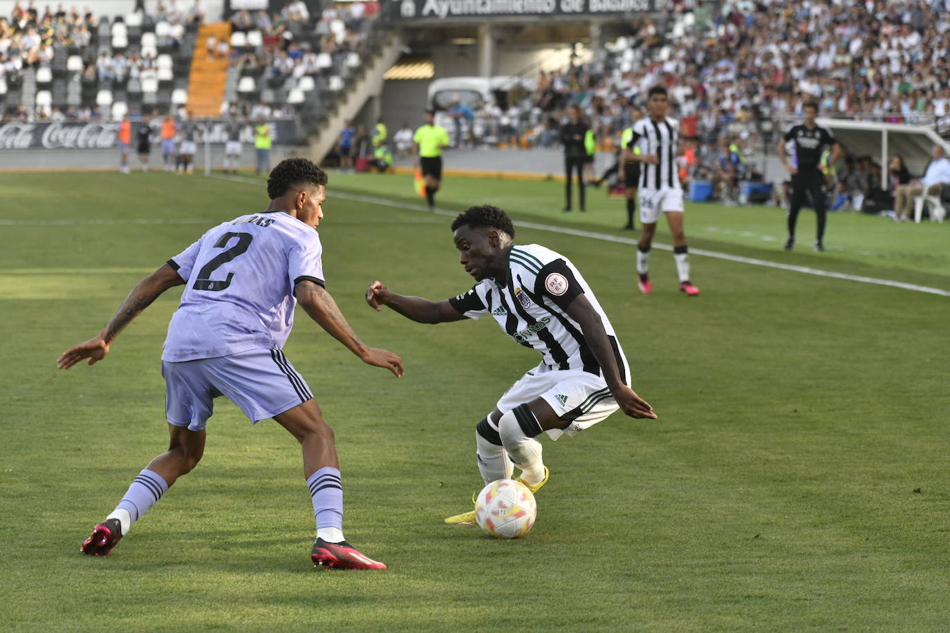 Imágenes del partido entre el CD Badajoz y el R. Madrid Castilla