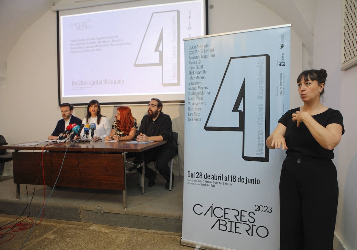 Presentación el Museo de Cáceres de la nueva edición de Cáceres Abierto.