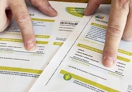 Factura de luz de un consumidor.