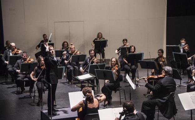 Imagen de archivo de una actuación de la Orquesta de Extremadura.