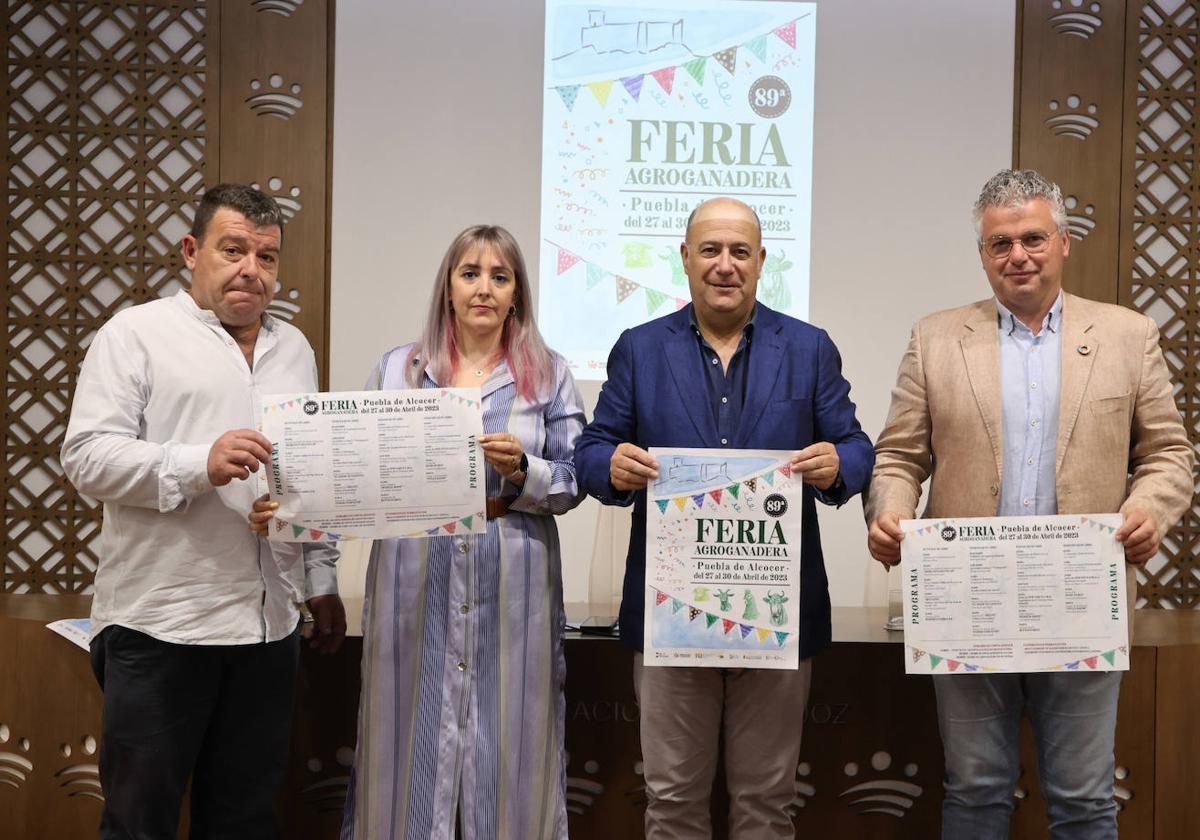 Presentación de la Feria Agroganadera de Puebla de Alcocer en la Diputación de Badajoz.