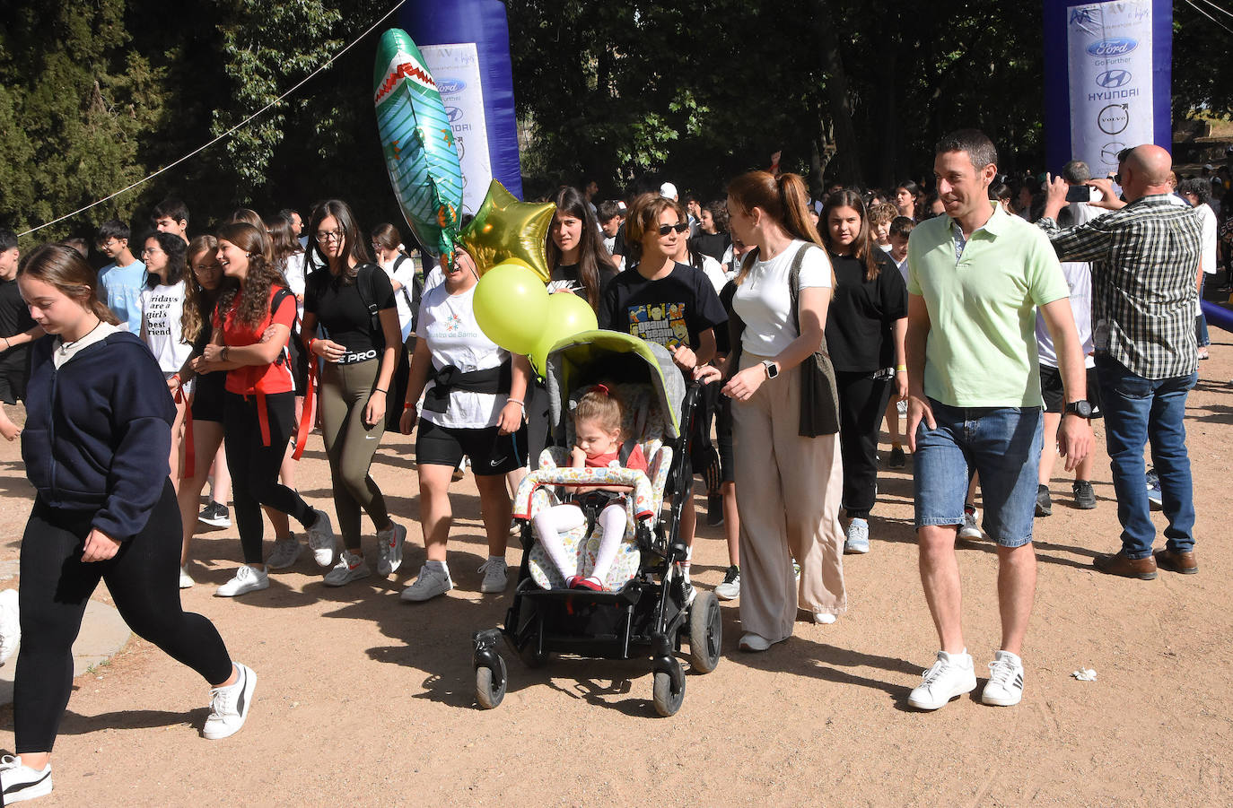 Imágenes de la ruta solidaria.