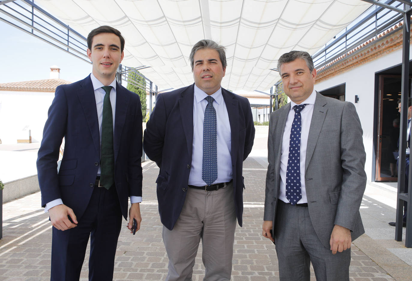 Javier Píriz, Pedro Arryo y Pedro Morales, de Cajalmendralejo
