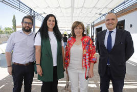 aJosé Luis Bravo, Elena Comín, Milagros Garrido y Carlos Ongalló. .