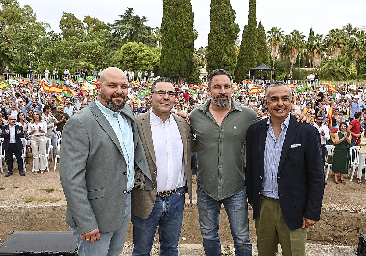Gonzalo Pozo, Marcelo Amarilla, Santiago Abascal y Ángel Pelayo.