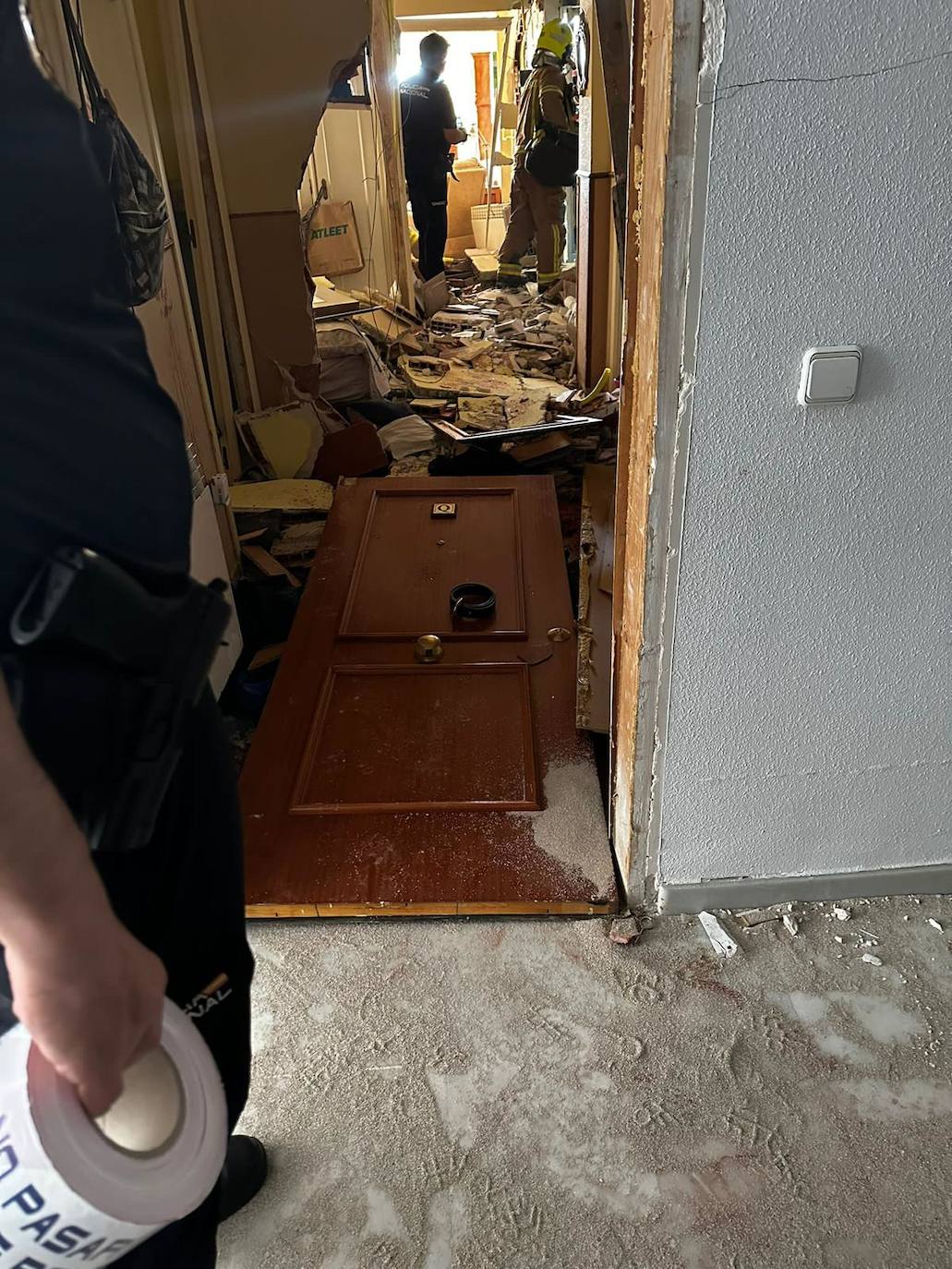 Así ha quedado el edificio tras la explosión de gas en Plasencia