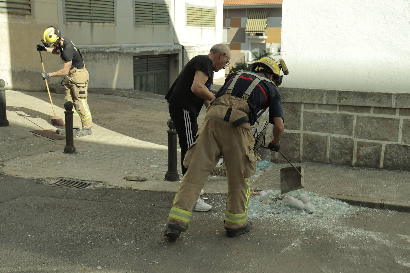 Así ha quedado el edificio tras la explosión de gas en Plasencia