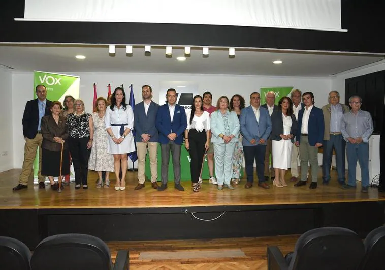 Presentación de la candidatura de Vox en Plasencia.