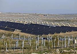 Un trabajador sufre un trauma craneal tras caerle una placa solar en Alcuéscar