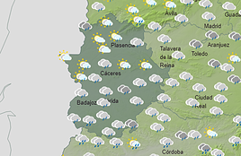 De los 30 grados y sol de este miércoles a los 22 y lluvia del fin de semana