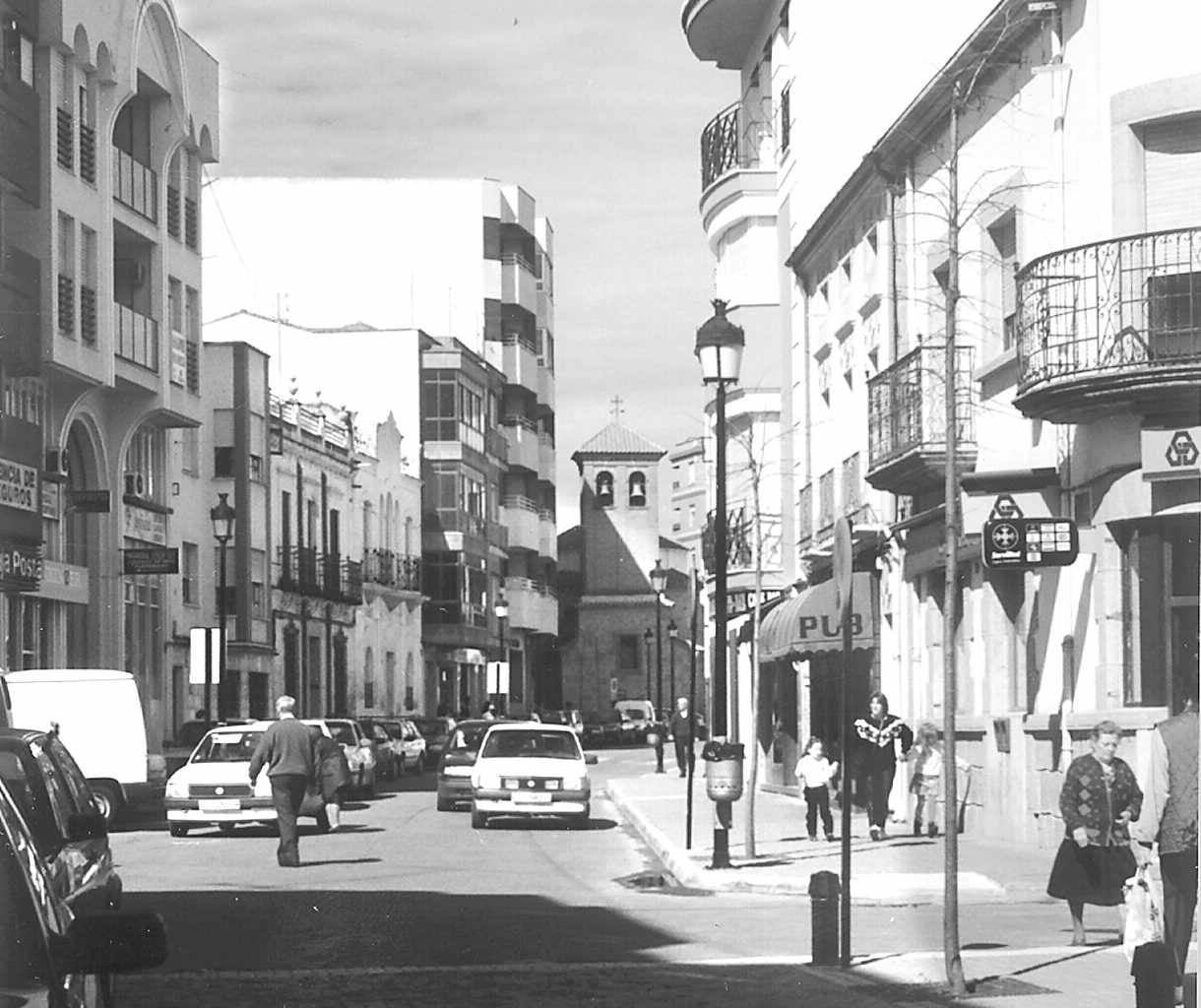 Navalmoral de la Mata en la época en la que se cometió la violación.