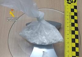 Droga intervenida por la Guardia Civil.
