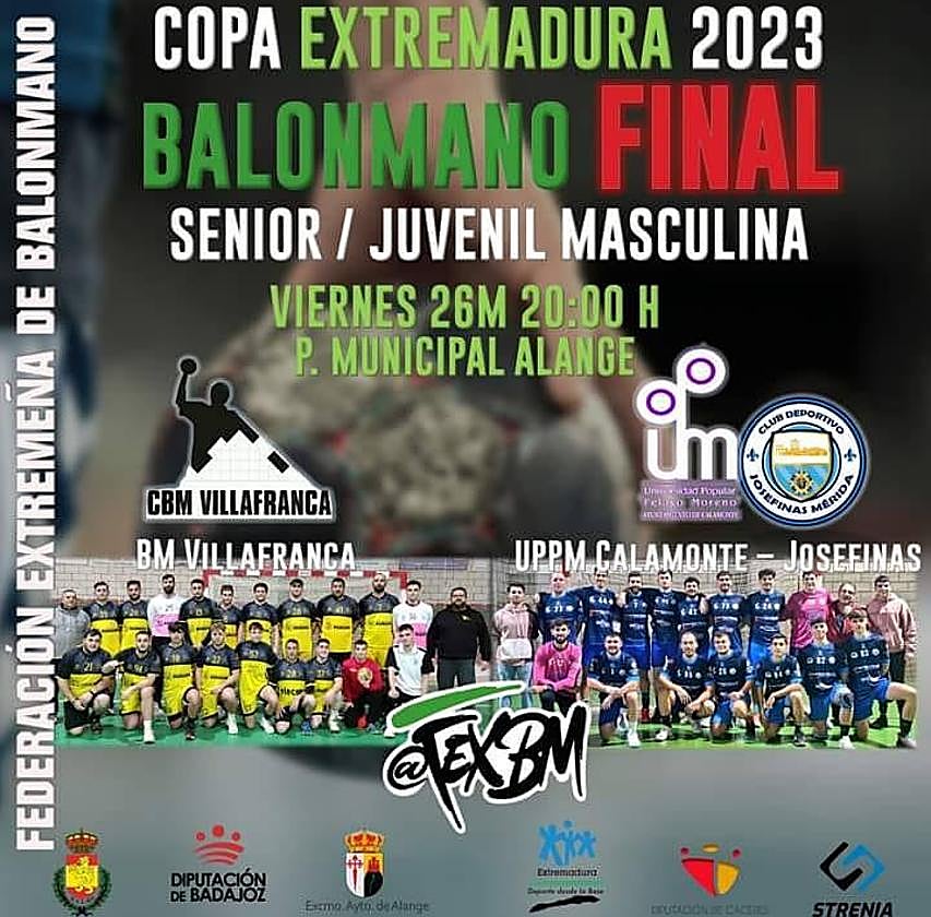 La UPPM Calamonte Josefinas se enfrenta al BM Villafranca en la final de la Copa Extremadura