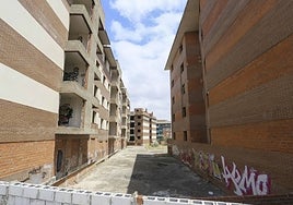 Promoción de viviendas sin terminar en Mérida.