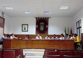 La Corporación Municipal, en el último pleno ordinario el pasado 24 de mayo.