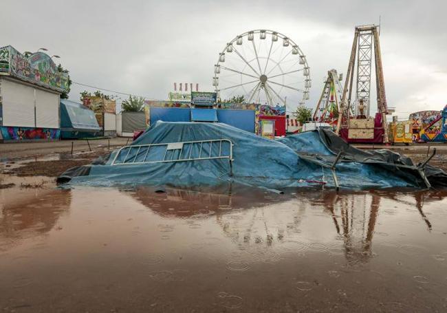 La Feria de Cáceres, tras la tormenta.