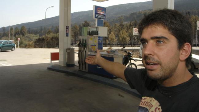 Imagen antes - José Vicente Gómez Silva pasó mucho miedo hace 20 años cuando trabajaba en la gasolinera Campsa.