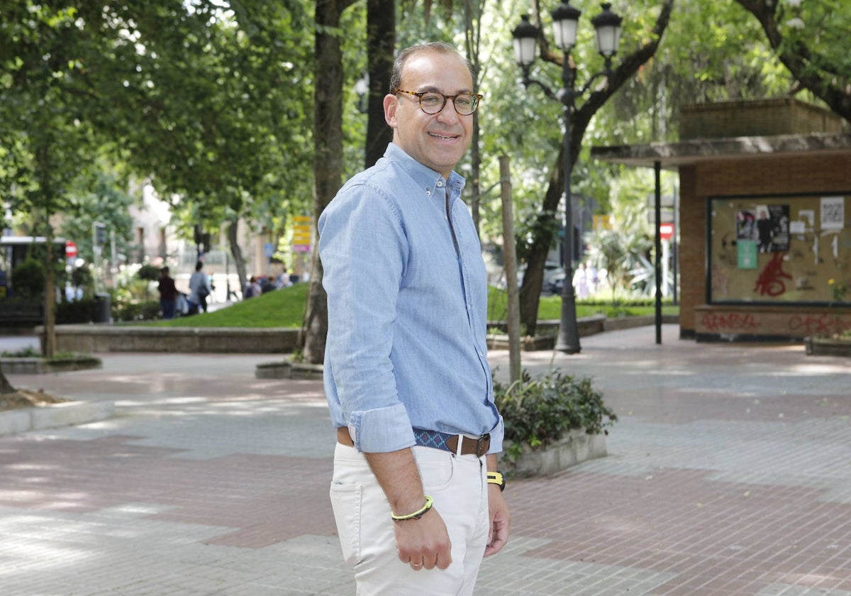 Rafael Mateos, en una imagen reciente en el parque de Gloria Fuertes.