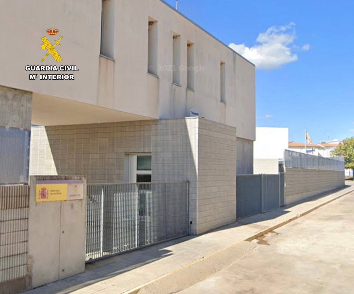 Puesto de la Guardia Civil en Malpartida de Plasencia.