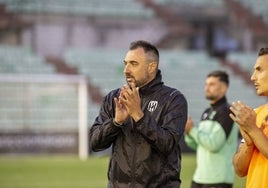 Juanma Barrero, con el Mérida.