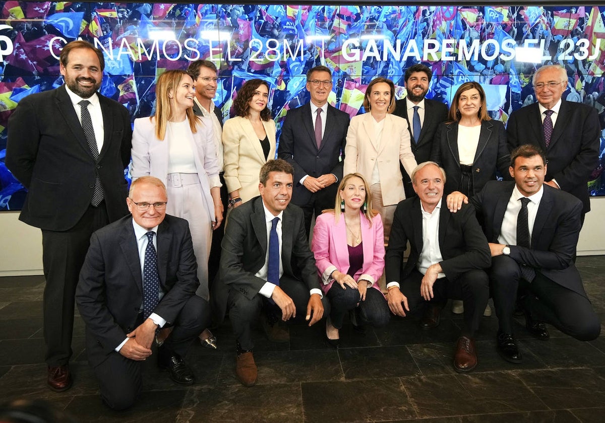 María Guardiola, con los pendientes de Extremadura, este martes en Génova.