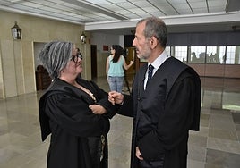 Cipriana Cerezo y José María Cerón, abogados de las defensas.
