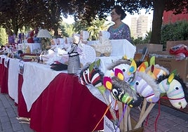 Mercadillo en la fiesta de San Fernando en 2015.