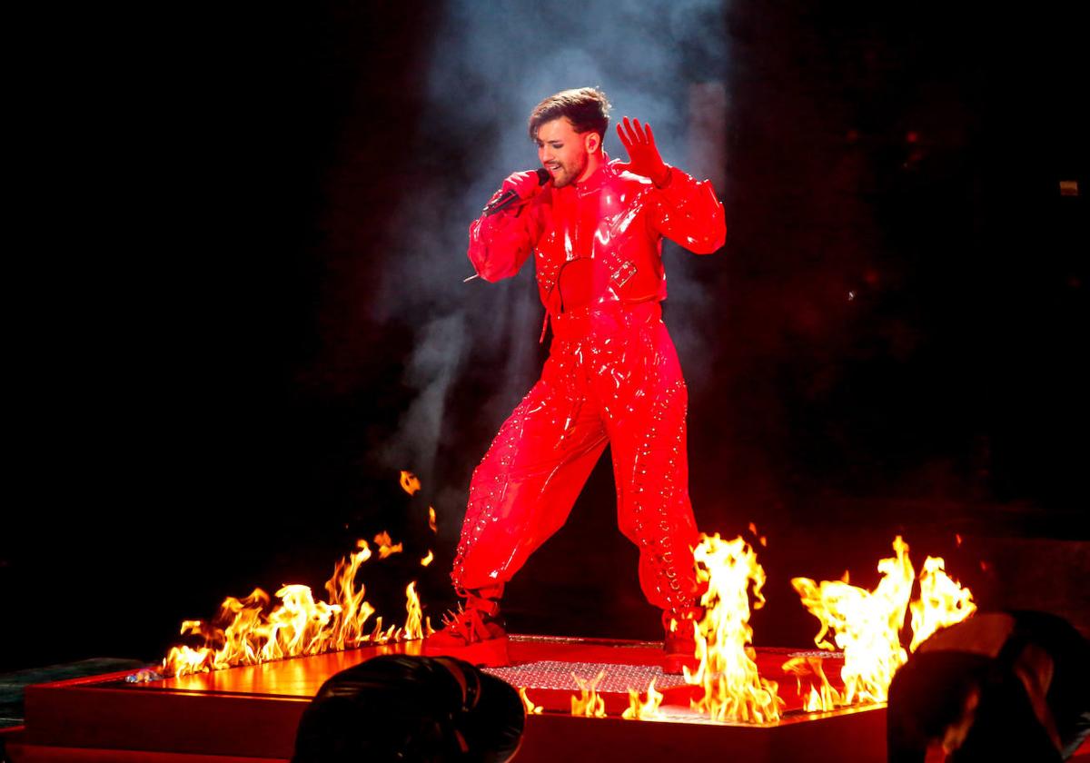 Agoney, en concierto.