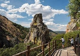 Turistas en Monfragüe.