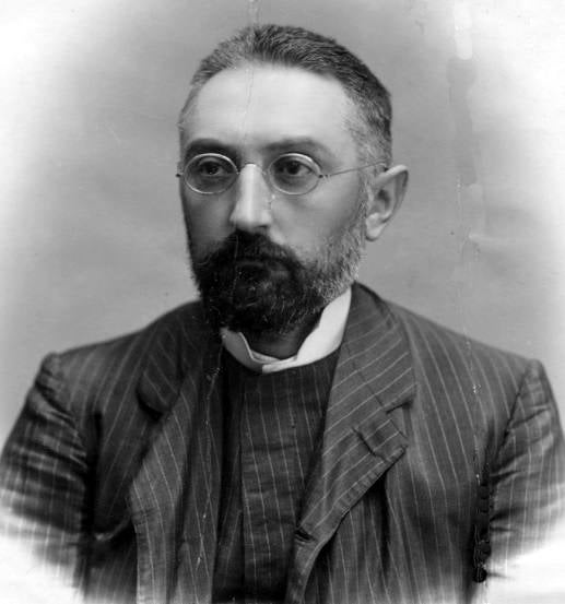 Retrato de juventud de Unamuno (1864-1936). En 1891 comenzó a dar clases en Salamanca, era cinco años mayor que Manuel Castillo.