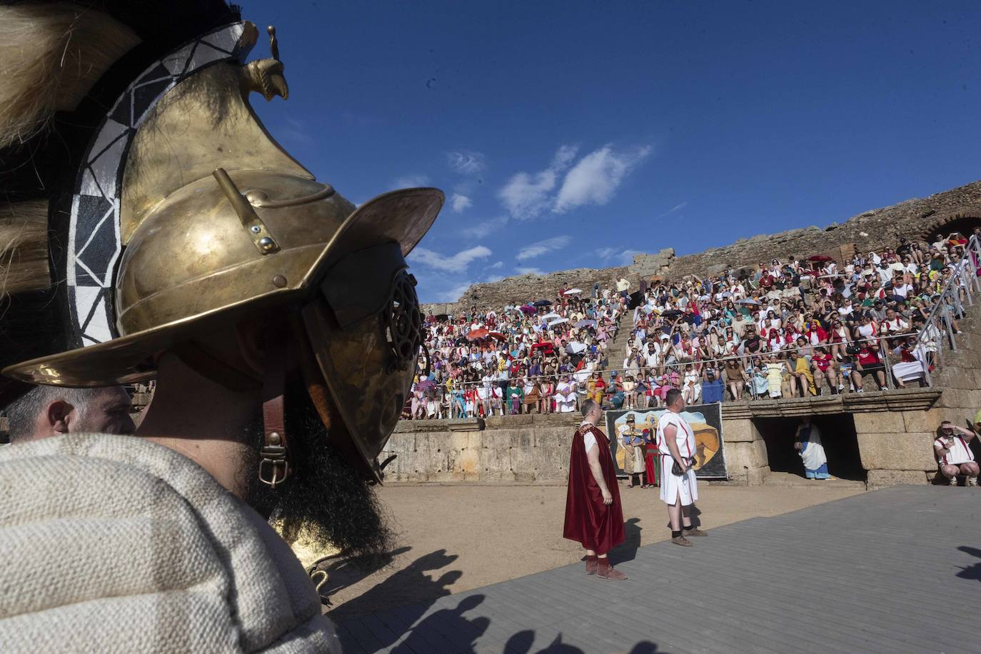 Los gladiadores vuelven a la arena del Anfiteatro de Mérida