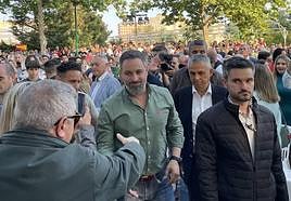 Foto de un acto de Abascal en Cáceres.