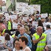 Manifestación de apoyo a la fusión de Don Benito-Villanueva (I)