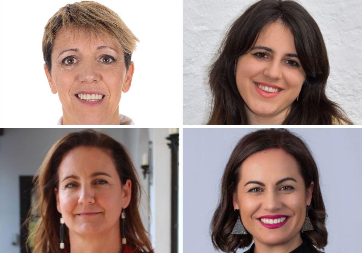 Loli Vargas, Ana Salguero, Almudena Domingo y Marta Jordán.