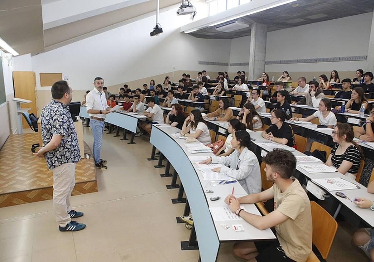 Examen de la EBAU esta semana en Cáceres.