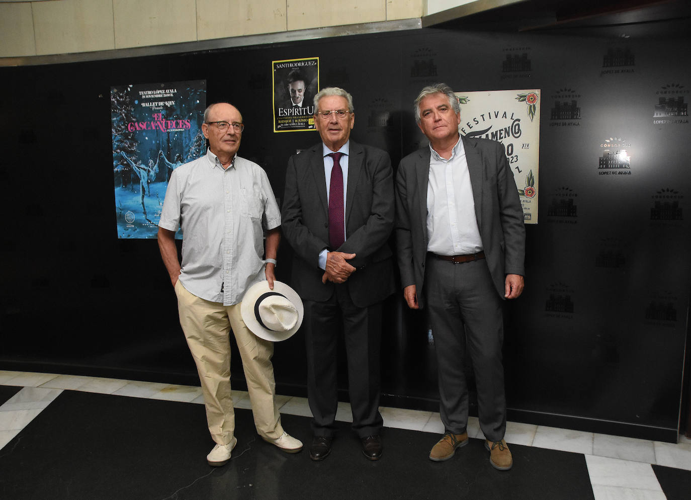 Manuel Pecellín, Emilio Vázquez y Emilio Jiménez