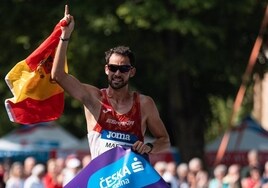 Álvaro Martín, tras proclamarse campeón de Europa el pasado mes de mayo.