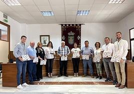 Miembros de la Corporación Municipal en el período 2019-2023, tras el último pleno del mandato el pasado miércoles, 14 de junio.