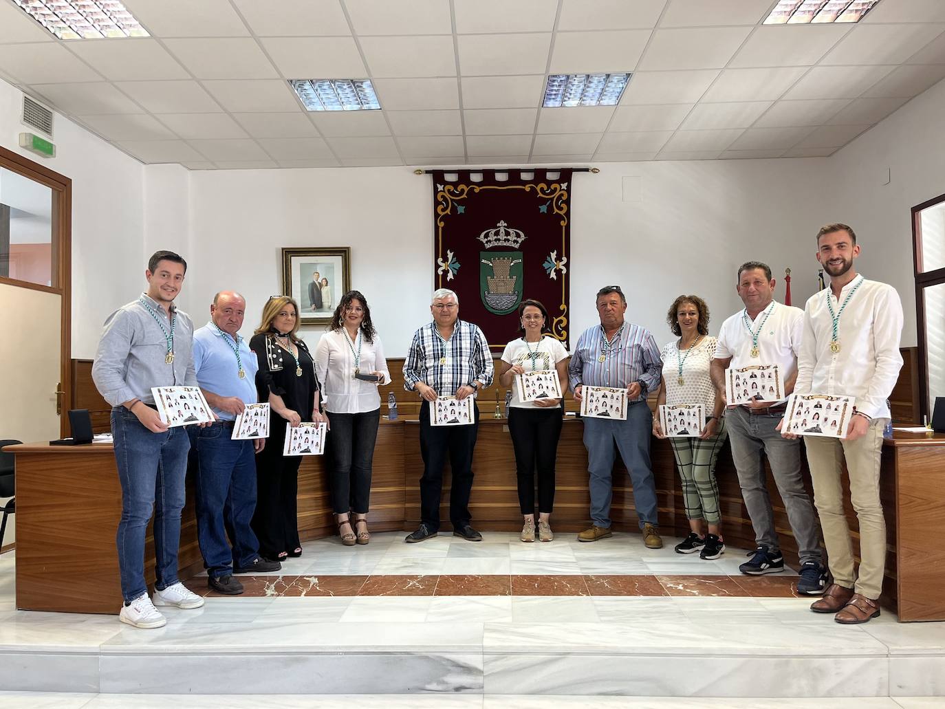 Miembros de la Corporación Municipal en el período 2019-2023, tras el último pleno del mandato el pasado miércoles, 14 de junio.