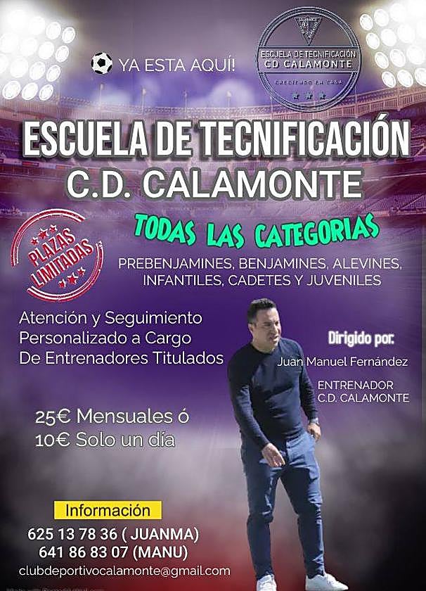 El CD Calamonte pondrá en marcha la Escuela de Tecnificación para la próxima temporada