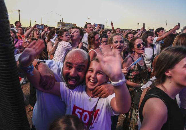 Público en el concierto de Hombres G.