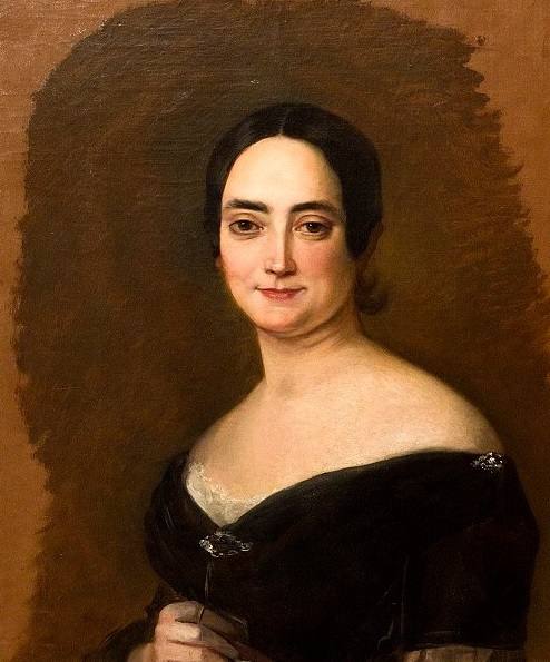 María Jacinta Martínez de Sicilia, mujer de Espartero, pintada por Madrazo en 1840, cuando ella tenía 29 años.