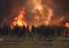 Así se ven los incendios de Canadá, cuyo humo llega a Extremadura