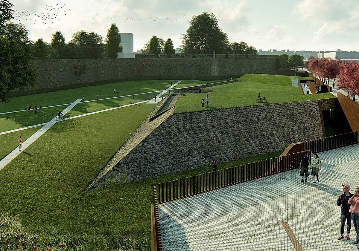 Simulación de cómo quedará la calle Stadium tras las obras.